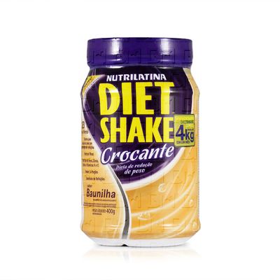 Diet Shake Crocante 400g - Nutrilatina Diet Shake Crocante 400g Baunilha - Nutrilatina