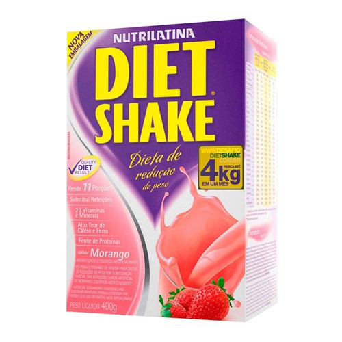 Diet Shake Nutrilatina Morango Diet Shake Nutrilatina Morango Dieta de Redução de Peso Rende 11 Refeições 400g