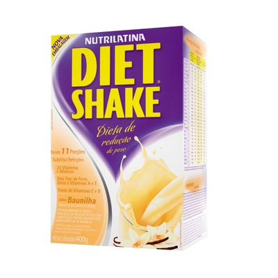 Diet Shake Tradicional 400g - Nutrilatina Diet Shake Tradicional 400g Baunilha - Nutrilatina