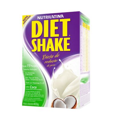 Diet Shake Tradicional 400g - Nutrilatina Diet Shake Tradicional 400g Côco - Nutrilatina