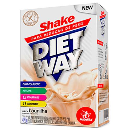 Diet Way Shake - 420 Gramas - Midway Baunilha