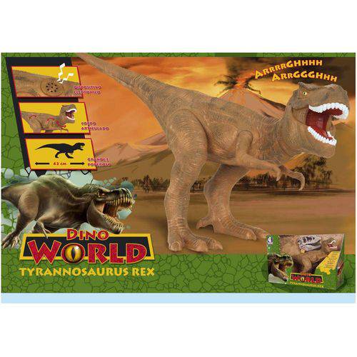 Dino World Tyrannosaurus Rex com Som 2088 - Cotiplás