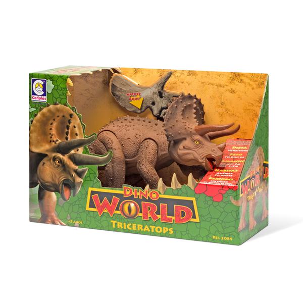 Dinossauro com Som Cotiplás Triceratops Dino World