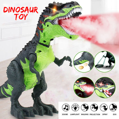 Dinossauro Elétrico Luz Som Ovo Simulação Spray Crianças Brinquedo Educativo Presente