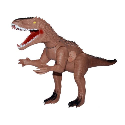 Dinossauro Furious com Dispositivo de Som 60cm Adijomar - Marrom