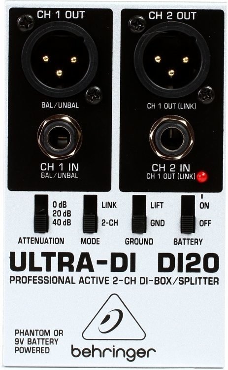 Direct Box Duplo Ultra-Di Di20 Behringer