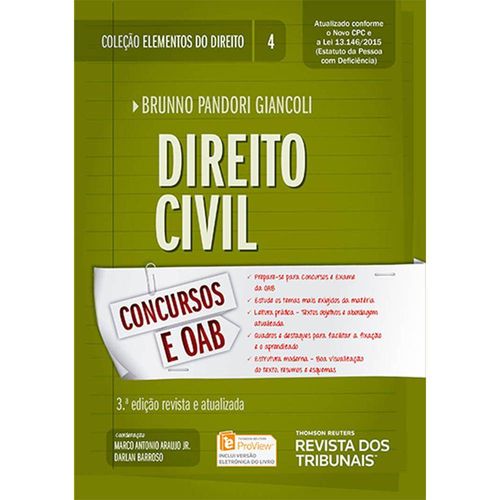 Direito Civil (Elementos do Direito - Vol. 4)