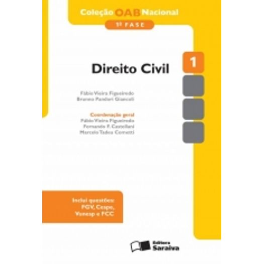 Direito Civil - Oab 1f Vol 1 - Saraiva