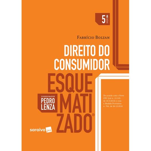 Direito do Consumidor Esquematizado - Saraiva - 5 Ed