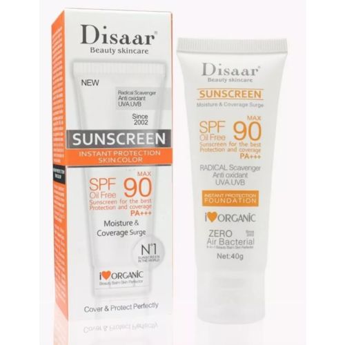 Tudo sobre 'Disaar Max 90 FPS Protetor Solar Facial Orgânico Oil Free'