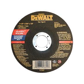 Disco Abrasivo de Corte Fino 4 1/2" 1mm DW44618 Dewalt