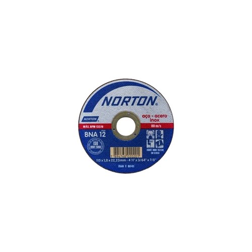 Disco de Corte 4.1/2 para Inox Bna 12 Norton