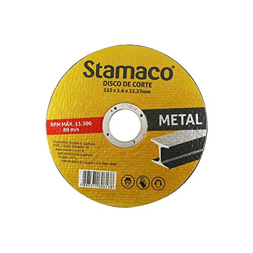 Disco de Corte de 115 X 22,23 Mm para Metal-STAMACO-6138