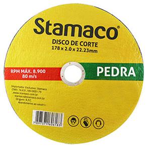 Disco de Corte de 178 X 22mm para Construção-Stamaco-6183