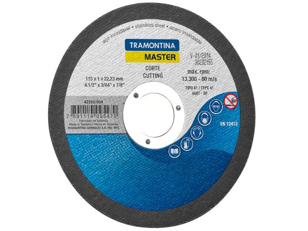 Disco de Corte Fino Ideal para Aço 4.1/2” - Tramontina 42592004
