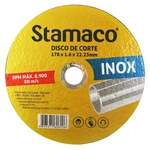 Disco De Corte Inox 178x 1.6x 22,23mm Stamaco