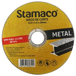 Disco de Corte Metal 115X1.6X20mm
