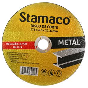 Disco de Corte Metal 178X3.0X22Mm