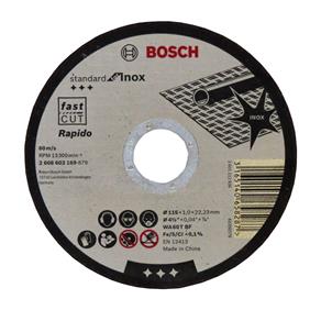 Disco de Corte P/ Inox 115Mm Grao 60 - Bosch Inox