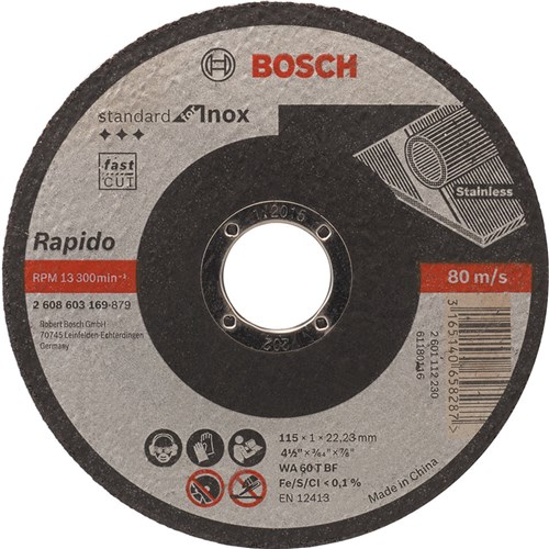 Disco de Corte para Aço Inox 115Mm Gr60 Bosch Bosch