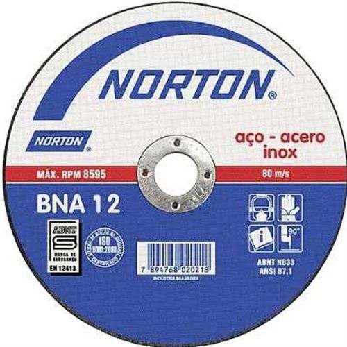 Disco de Corte para Inox AR332 7x1/8x7/8 - 66252926929 - NORTON