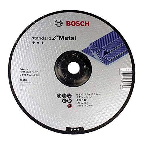 Disco de Desbaste para Metal 230Mm Gr.24 Bosch Preto