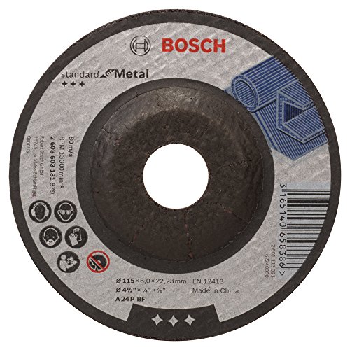 Disco de Desbaste para Metal 115Mm Gr.24 Bosch Preto
