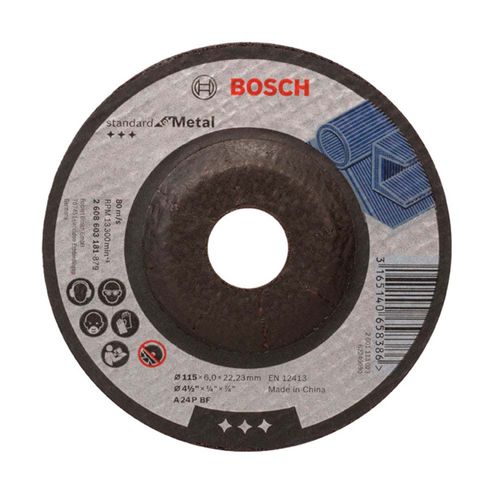 Disco de Desbaste para Metal 115mm Grão 24 Bosch