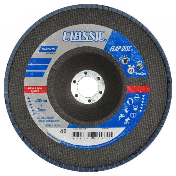 Disco de Lixa Flap Disc 7" - R822 (60) - Norton