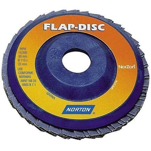 Disco de Lixa Flap Disc Reto 4.1/2'' - R822 - Norton (40)