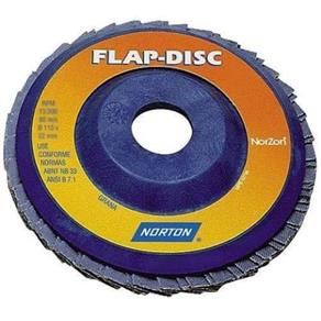 Disco de Lixa Flap Disc Reto 4.1/2" R822 - Norton