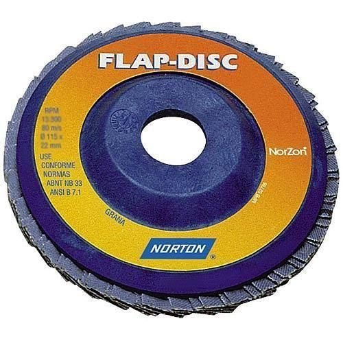 Disco de Lixa Flap Disc Reto 7" - R822 - Norton (60)