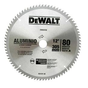 Disco de Serra Circular de 12 Pol. para Alumínio/Madeira - 80 Dentes-DEWALT-DW03230