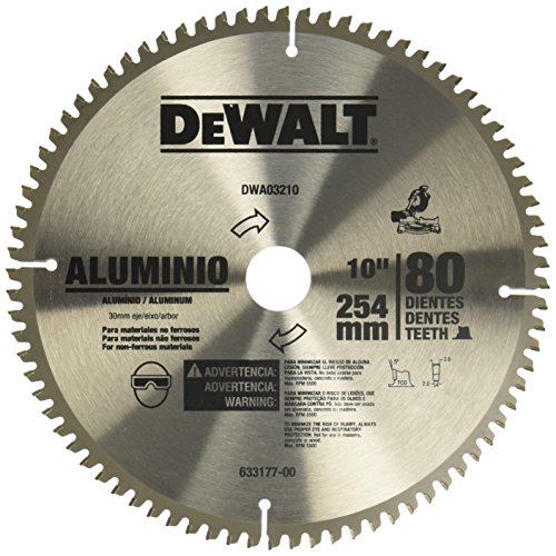 Disco de Serra Circular de 10 Pol. para Madeira - 80 Dentes-DEWALT-DW03210