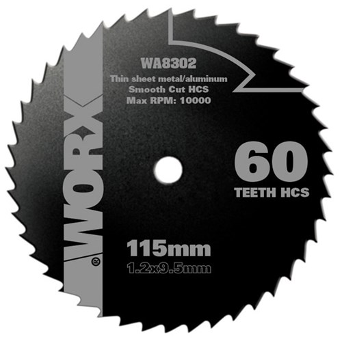 Tudo sobre 'Disco de Serra Circular para Madeira 115x9,5mm 60 Dentes Worx'