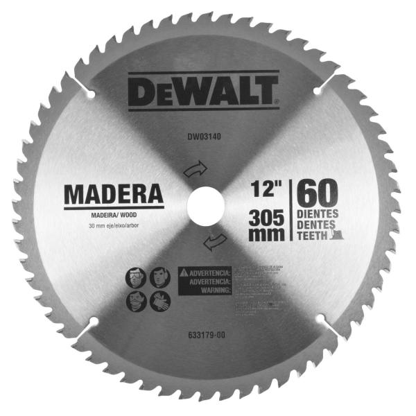 Disco de Serra para Madeira 305 MM 60 Dentes Dw03140 Dewalt