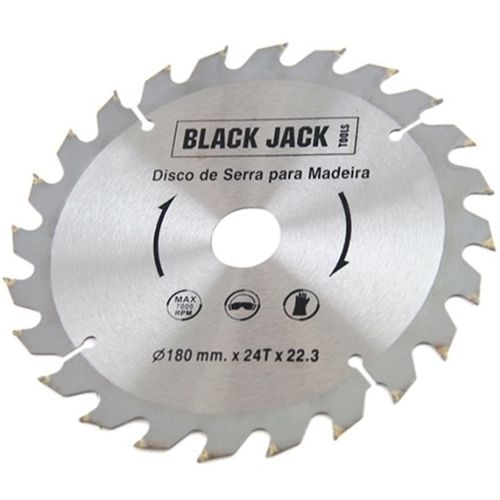 Disco de Serra para Madeira 180mm J380 Black Jack