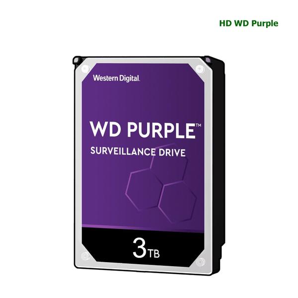 Disco Rígido HD Wd Purple Surveillance para CFTV 3T