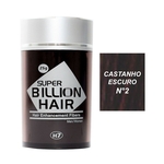 Disfarce para Calvície / Fibras de Queratina em Pó Super Billion Hair 25g - Castanho Escuro