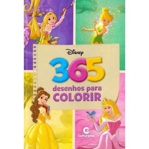 Disney - 365 Desenhos para Colorir - Meninas