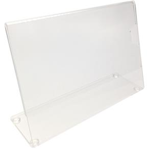 Display ou Porta Folha Horizontal L em Acrílico para Papel 10 X 15 - Kit C/ 5 Peças