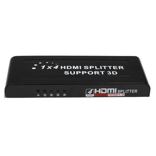 Distribuidor Splitter de Vídeo HDMI 1.4 1 Entrada e 4 Saídas