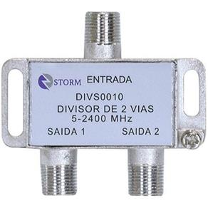 Divisor de Antena de Baixa e Alta Frequência - 2 Saídas e 1 Entrada - 5-2400Mhz
