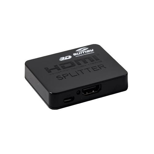 Divisor HDMI Mini Splitter HDTV 3D 1X2 SM-SP200 Sumay