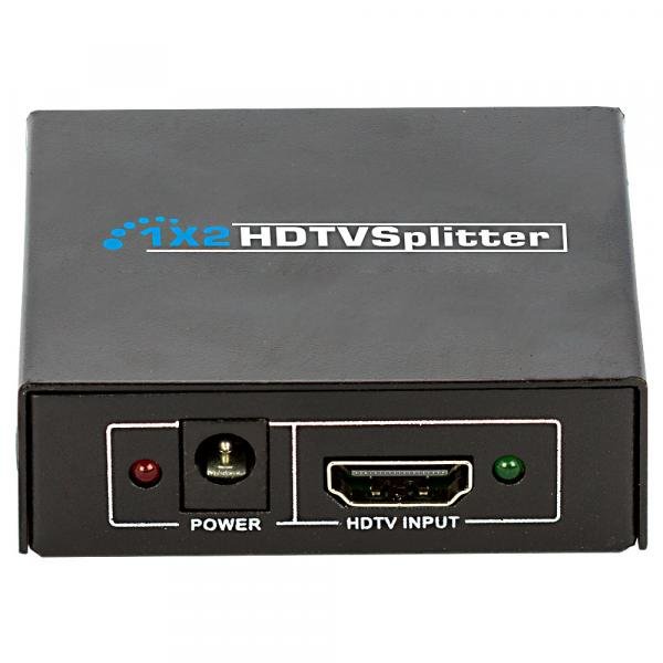Divisor Hdmi Splitter 1 Entrada 2 Saídas Full HD 4k / 3d