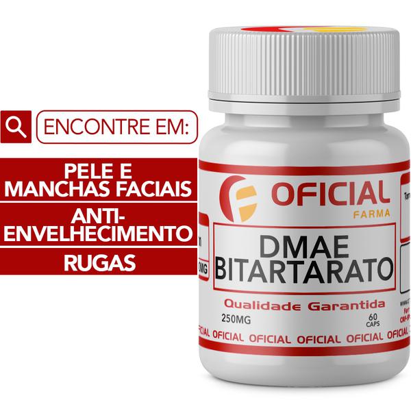 DMAE Bitartarato 250mg 60 Cápsulas - Oficialfarma