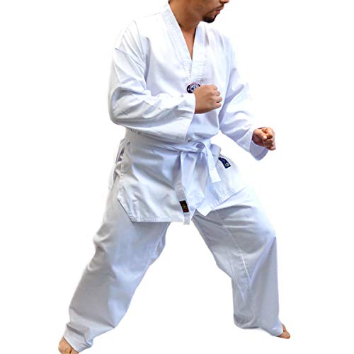 Dobok Kimono Taekwondo Brim Adulto com Faixa (A3)