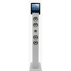 Dock Station Vizio Smartphone Tower Bluetooth com MP3 e Entradas Auxiliar e Vídeo - Branco