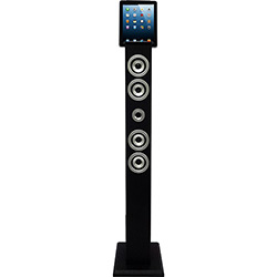 Dock Station Vizio Smartphone Tower Bluetooth com MP3 e Entradas Auxiliar e Vídeo - Preto