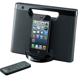 Docking Station Sony RDP-M7IPN/CBR6 com USB Compatível com Ipod Touch 5/Iphone 5 - Preto